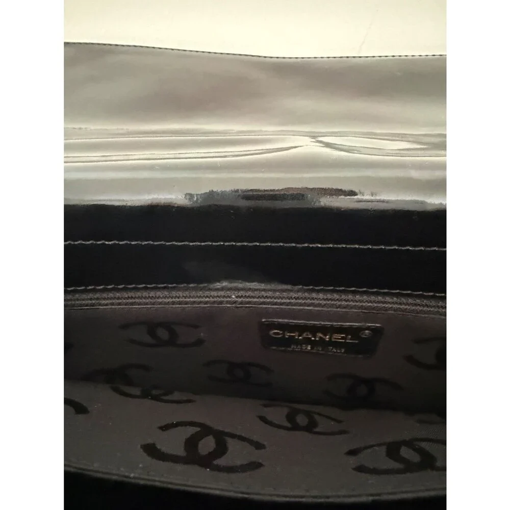 Chanel Patent Leather Grand Shopping Bag